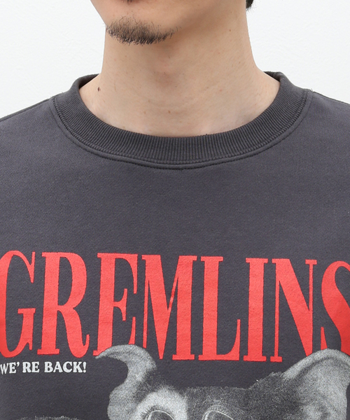 B.C STOCK（ベーセーストック）の「【GREMLINS / グレムリン】別注 モノトーンプリントスウェット（Tシャツ/カットソー・メンズ・ブラック系その他/ホワイト系その他・MEDIUM/LARGE）」の3枚目の写真