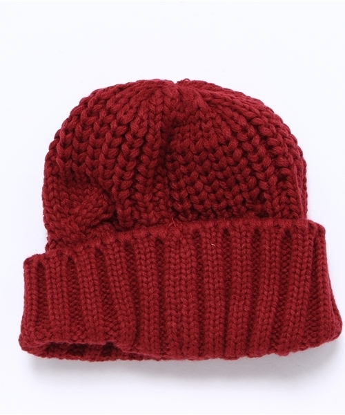 CIAOPANIC TYPY(チャオパニックティピー)の「キッズケーブルニットワッチ(ニットキャップ/ビーニー・キッズ・ブラック/グレー/ネイビー/その他21/ワインレッド/チャコールグレー・FREE)」の7枚目の写真
