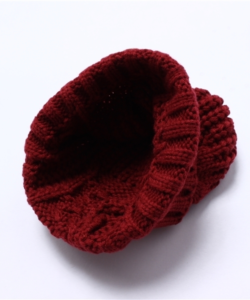 CIAOPANIC TYPY(チャオパニックティピー)の「キッズケーブルニットワッチ(ニットキャップ/ビーニー・キッズ・ブラック/グレー/ネイビー/その他21/ワインレッド/チャコールグレー・FREE)」の9枚目の写真