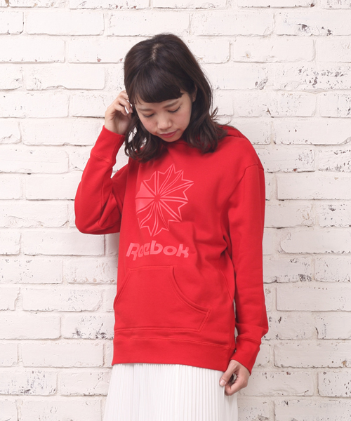 Kastane（カスタネ）の「【Reebok×Kastane】スウェットプルオーバー（パーカー・レディース・グレー/レッド・FREE）」の13枚目の写真