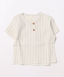 Quincy Mae（クインシーメイ）の「【Bs】【it】【Quincy Mae】HENRY TOP | SKY STRIPE（その他ベビー用品）」