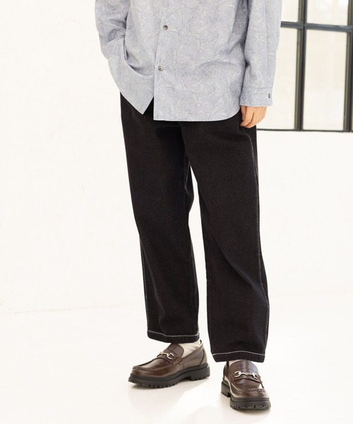 LAKOLE(ラコレ)の「デニムシェフパンツ / 988552(デニムパンツ・メンズ・ブラック/ネイビー・MEDIUM/LARGE)」の1枚目の写真