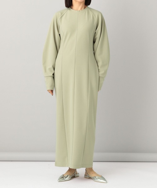 e/rm（イーアールエム）の「【e/rm】ラインフォルムドレス（ワンピース・レディース・ブラック/チャコールグレー/グリーン系その他2・FREE）」の9枚目の写真