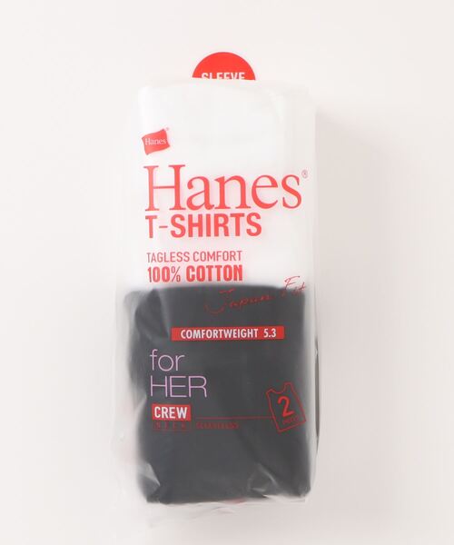 HANES(ヘインズ)の「【Hanes/ヘインズ】HW5327 2PスリーブレスTシャツ/2Pセット/レディース(Tシャツ/カットソー・レディース・マルチ/ピンク/ベージュ・L/M)」の12枚目の写真