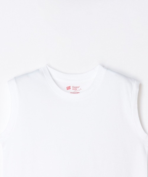 HANES(ヘインズ)の「【Hanes/ヘインズ】HW5327 2PスリーブレスTシャツ/2Pセット/レディース(Tシャツ/カットソー・レディース・マルチ/ピンク/ベージュ・L/M)」の7枚目の写真