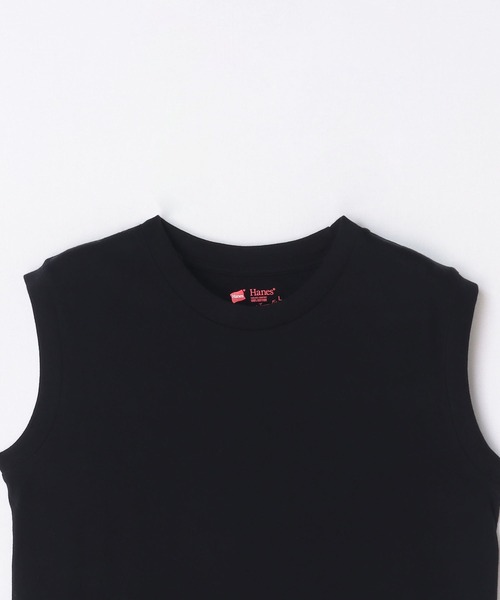 HANES(ヘインズ)の「【Hanes/ヘインズ】HW5327 2PスリーブレスTシャツ/2Pセット/レディース(Tシャツ/カットソー・レディース・マルチ/ピンク/ベージュ・L/M)」の9枚目の写真