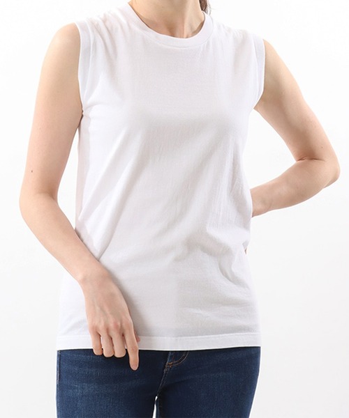 HANES(ヘインズ)の「【Hanes/ヘインズ】HW5327 2PスリーブレスTシャツ/2Pセット/レディース(Tシャツ/カットソー・レディース・マルチ/ピンク/ベージュ・L/M)」の13枚目の写真
