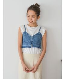 ウォッシュカラータンクトップ