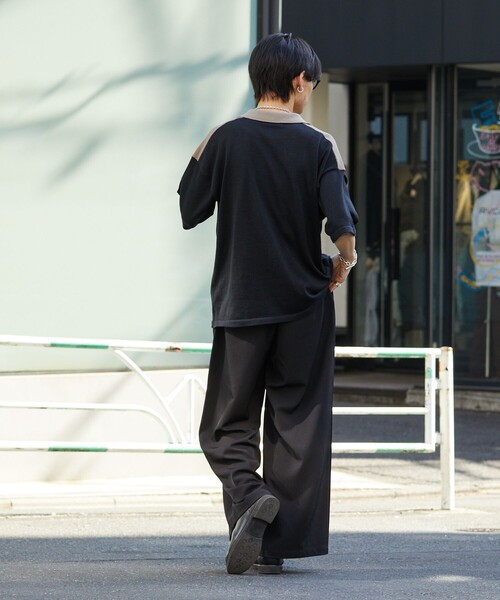 PUBLUX（パブリュクス）の「PUBLUX/パブリュクス ハーフジップルーズポロネック/ポロシャツ/ユニセックス(限定展開)（ポロシャツ・メンズ・ブラック/ベージュ/オレンジ・SMALL/MEDIUM/LARGE）」の12枚目の写真