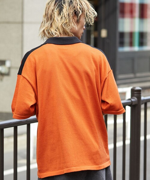 PUBLUX（パブリュクス）の「PUBLUX/パブリュクス ハーフジップルーズポロネック/ポロシャツ/ユニセックス(限定展開)（ポロシャツ・メンズ・ブラック/ベージュ/オレンジ・SMALL/MEDIUM/LARGE）」の18枚目の写真