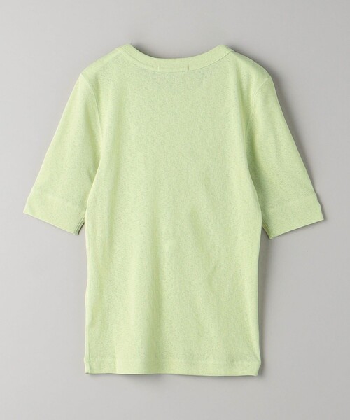 BEAUTY&YOUTH UNITED ARROWS（ビューティーアンドユースユナイテッドアローズ）の「ポリエステルテレコ コンパクト ショートスリーブトップス（Tシャツ/カットソー・レディース・ライム/オフホワイト/ブラック/ダークブラウン・FREE）」の20枚目の写真