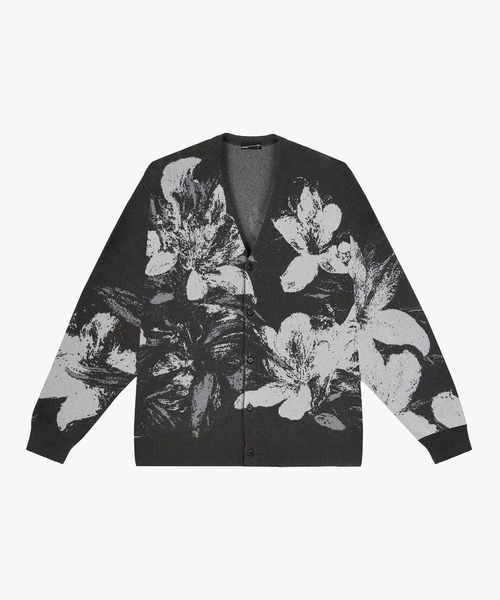 ラッドミュージシャン　グレー ブラック カーディガン LAD MUSICIAN（ラッドミュージシャン）の「CARDIGAN（カーディガン