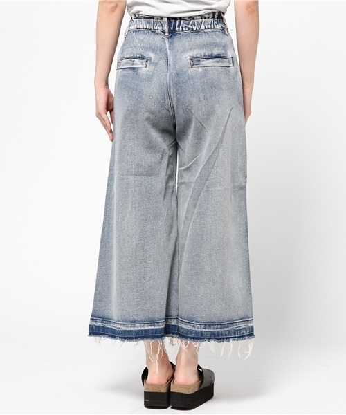 mystic（ミスティック）の「【mystic】デニムフリンジパンツ（デニムパンツ・レディース・ライトブルー/ネイビー・2/1）」の11枚目の写真