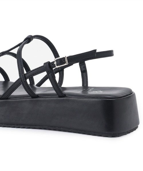 ROPE スクエア フラットサンダル 24.4 オレンジ RG126 ROPE スクエア フラットサンダル 24.4 オレンジ RG126 - メルカリ