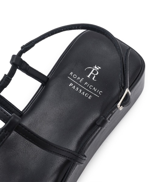 ROPE' PICNIC(ロペピクニック)の「スキニーストラッププラットフォームサンダル(サンダル・レディース・ゴールド/キナリ/ブラック・24.5cm/23.5cm/23.0cm/24.0cm)」の10枚目の写真