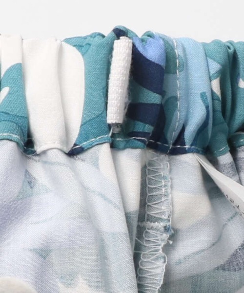 Moujonjon（ムージョンジョン）の「ボタニカル柄レーヨン5分丈ハーフパンツ（その他パンツ・キッズ・ブルー/ピンク・90/100/110/120/130/140）」の10枚目の写真