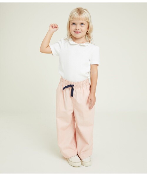 【セール】リネンワイドパンツ（その他パンツ）｜PETIT BATEAU（プチバトー） 7,920円