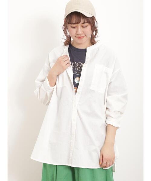 Samansa Mos2(サマンサ モスモス)の「転写プリントTシャツ(Tシャツ/カットソー・レディース・オフホワイト/グレー/ネイビー/ベージュ・F)」の14枚目の写真