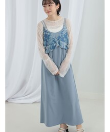 Ray BEAMS | Ray BEAMS / オパール キャミ レイヤー ワンピース(ワンピース)