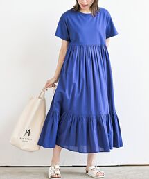 rps | カット×布帛切替ティアードワンピース(ワンピース)