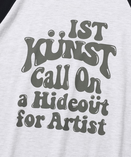 ISTKUNST（イストクンスト）の「A'GEM/9 × .kom 『ISTKUNST/イストクンスト』 HIDEOUT RAGLAN TEE/ハイドアウト ラグラン Tシャツ（Tシャツ/カットソー・メンズ・ライトグレー/ブラック/ライトブルー・M/L）」の13枚目の写真