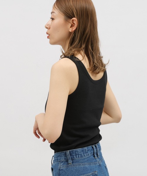 LAKOLE（ラコレ）の「カップツキベーシックタンク / 112099（タンクトップ・レディース・その他9/オフホワイト/ブラック/ライトグリーン・SMALL/MEDIUM/LARGE）」の13枚目の写真