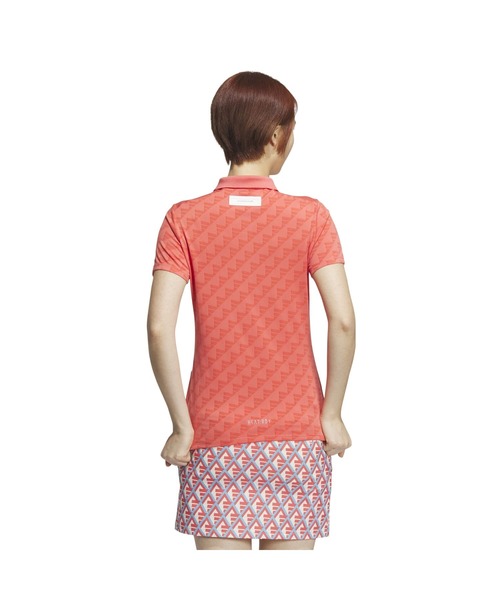 adidas（アディダス）の「アディダス adidas HEAT.RDY BOSジャガードポロ（ポロシャツ・レディース・ダークグレー/レッド・M/L/XL）」の3枚目の写真
