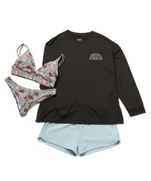 ROXY | 【ROXY】ALL ABOUT SOL 長袖ラッシュTシャツ付き水着 4点セット(Tシャツ/カットソー)