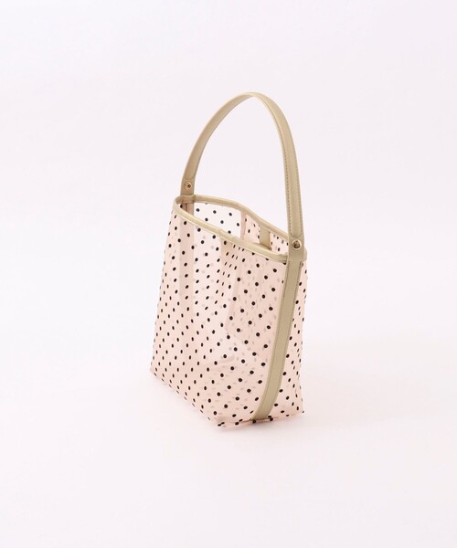 NOLLEY’S（ノーリーズ）の「ドットチュールバケツバッグ（トートバッグ・レディース・ベージュ系その他3/ブラック系その他3・FREE）」の4枚目の写真