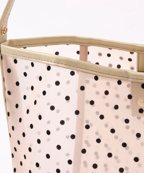 NOLLEY’S（ノーリーズ）の「ドットチュールバケツバッグ（トートバッグ・レディース・ベージュ系その他3/ブラック系その他3・FREE）」の7枚目の写真
