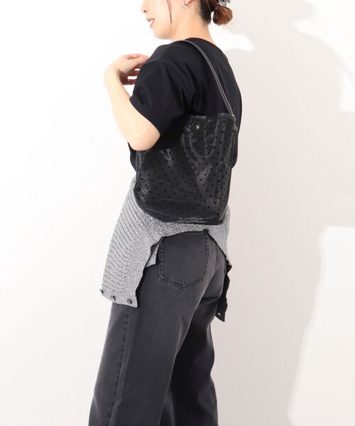 NOLLEY’S（ノーリーズ）の「ドットチュールバケツバッグ（トートバッグ・レディース・ベージュ系その他3/ブラック系その他3・FREE）」の21枚目の写真