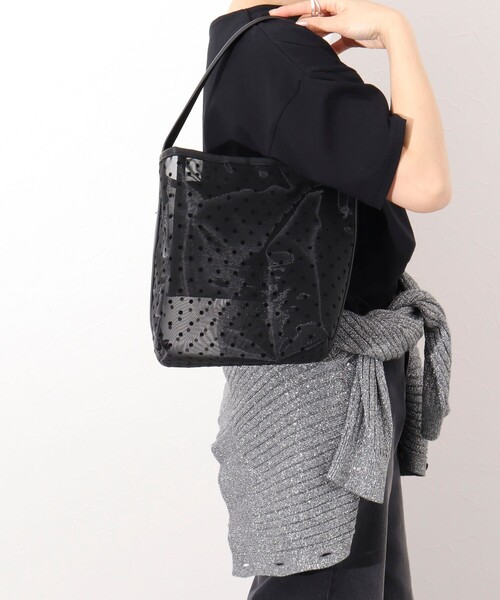 NOLLEY’S（ノーリーズ）の「ドットチュールバケツバッグ（トートバッグ・レディース・ベージュ系その他3/ブラック系その他3・FREE）」の22枚目の写真