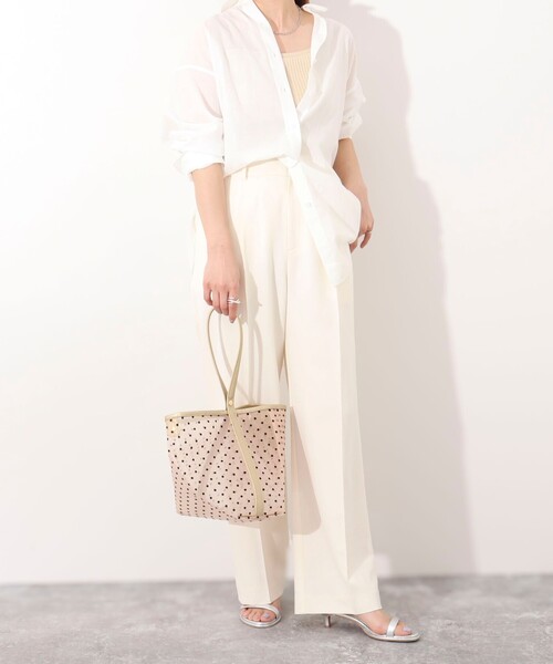 NOLLEY’S（ノーリーズ）の「ドットチュールバケツバッグ（トートバッグ・レディース・ベージュ系その他3/ブラック系その他3・FREE）」の12枚目の写真