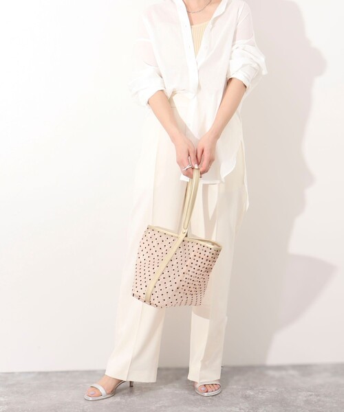 NOLLEY’S（ノーリーズ）の「ドットチュールバケツバッグ（トートバッグ・レディース・ベージュ系その他3/ブラック系その他3・FREE）」の15枚目の写真