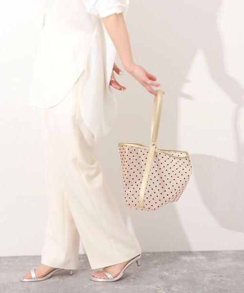 NOLLEY’S（ノーリーズ）の「ドットチュールバケツバッグ（トートバッグ・レディース・ベージュ系その他3/ブラック系その他3・FREE）」の17枚目の写真