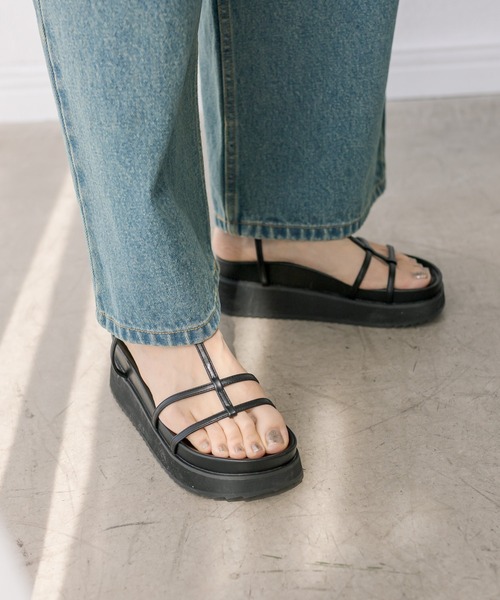 RIVE DROITE（リヴドロワ）の「【R.good(アールドットグッド)】プラットフォームサンダル（サンダル・レディース・ブラウン/ブラック・M/L/S）」の4枚目の写真
