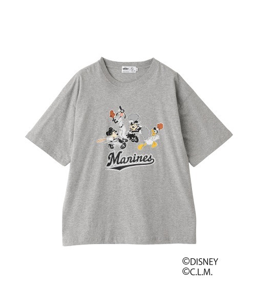 StompStamp（ストンプスタンプ）の「ﾐｯｷｰ＆ﾌﾚﾝｽﾞ/Ｔｼｬﾂ/ﾏﾘｰﾝｽﾞ（Tシャツ/カットソー・メンズ・グレー・S/M/L/XL）」の2枚目の写真