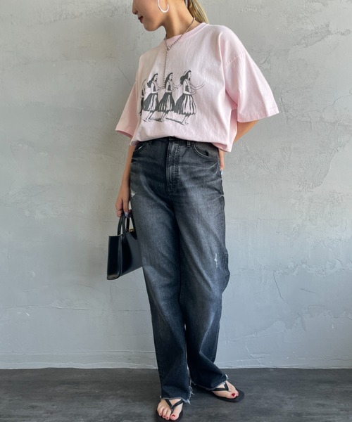 FUNG（ファング）の「[FUNG/ファング] HULA GIRLS カットオフプリントTシャツ（Tシャツ/カットソー・レディース・ホワイト/ピンク・M）」の20枚目の写真