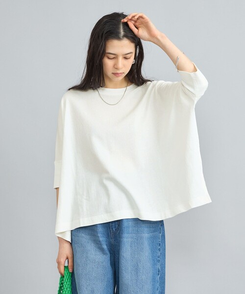 coen(コーエン)の「SARAH TWISTテントシルエットプルオーバー(Tシャツ/カットソー・レディース・ブラウン/ベージュ/ブラック/オフホワイト・L/M)」の2枚目の写真