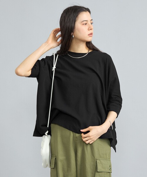 coen(コーエン)の「SARAH TWISTテントシルエットプルオーバー(Tシャツ/カットソー・レディース・ブラウン/ベージュ/ブラック/オフホワイト・L/M)」の13枚目の写真