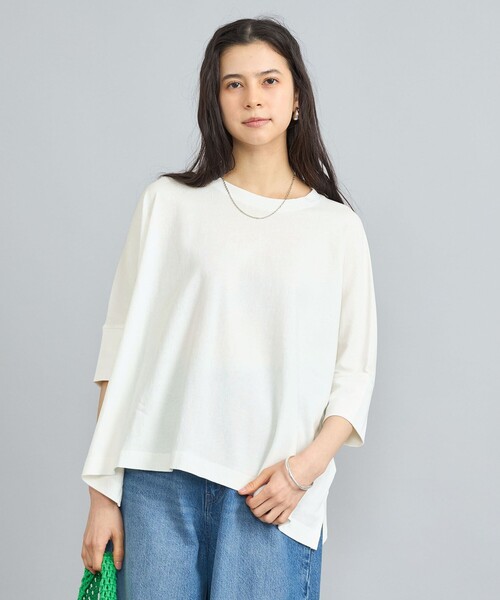 coen(コーエン)の「SARAH TWISTテントシルエットプルオーバー(Tシャツ/カットソー・レディース・ブラウン/ベージュ/ブラック/オフホワイト・L/M)」の18枚目の写真