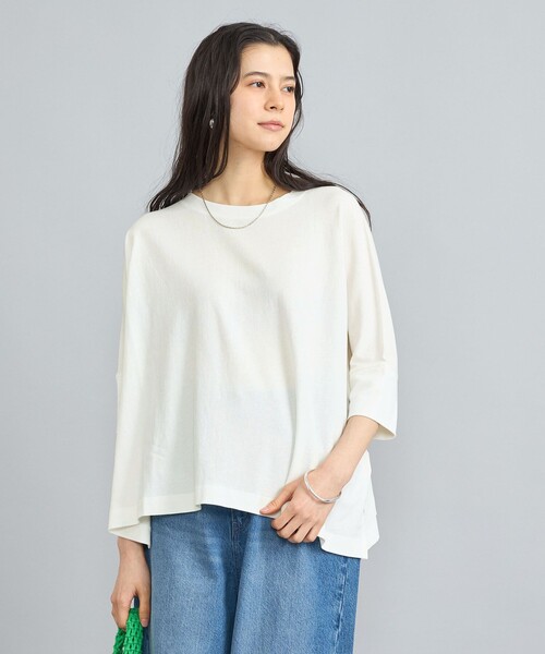 coen(コーエン)の「SARAH TWISTテントシルエットプルオーバー(Tシャツ/カットソー・レディース・ブラウン/ベージュ/ブラック/オフホワイト・L/M)」の19枚目の写真