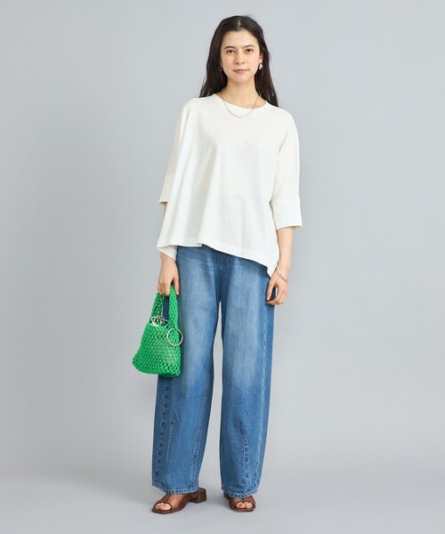 coen(コーエン)の「SARAH TWISTテントシルエットプルオーバー(Tシャツ/カットソー・レディース・ブラウン/ベージュ/ブラック/オフホワイト・L/M)」の21枚目の写真