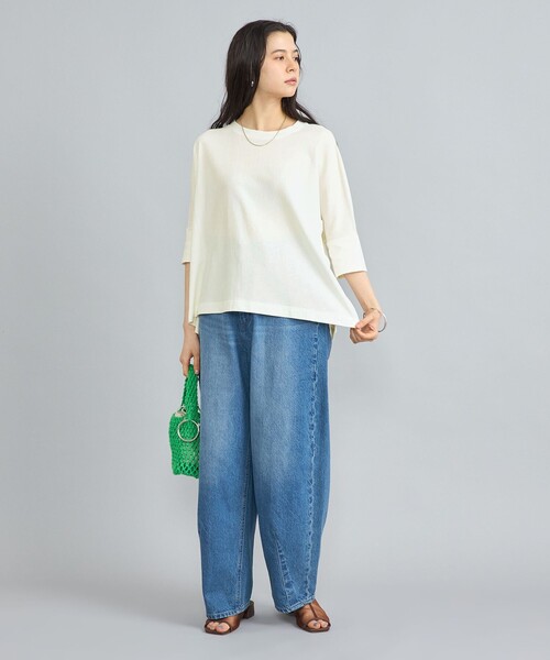 coen(コーエン)の「SARAH TWISTテントシルエットプルオーバー(Tシャツ/カットソー・レディース・ブラウン/ベージュ/ブラック/オフホワイト・L/M)」の22枚目の写真