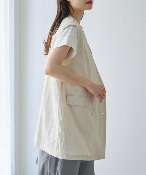 PUAL CE CIN（ピュアルセシン）の「ノーカラーダブルデザイン