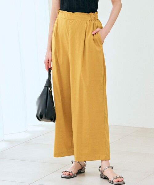 grove(グローブ)の「◆【ハレの日も雨の日も】撥水イージーワイドパンツ(その他パンツ・レディース・こしょう色系/ブラック/カーキ・02/03/01/04/05)」の3枚目の写真