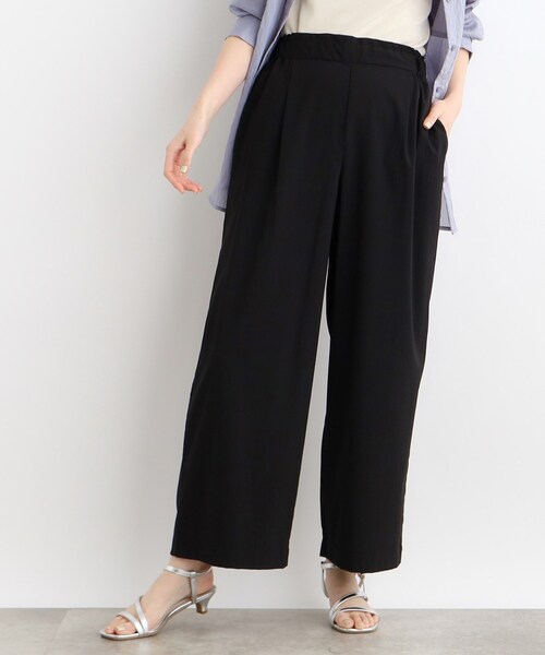 grove(グローブ)の「◆【ハレの日も雨の日も】撥水イージーワイドパンツ(その他パンツ・レディース・こしょう色系/ブラック/カーキ・02/03/01/04/05)」の4枚目の写真