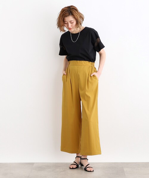 grove(グローブ)の「◆【ハレの日も雨の日も】撥水イージーワイドパンツ(その他パンツ・レディース・こしょう色系/ブラック/カーキ・02/03/01/04/05)」の13枚目の写真