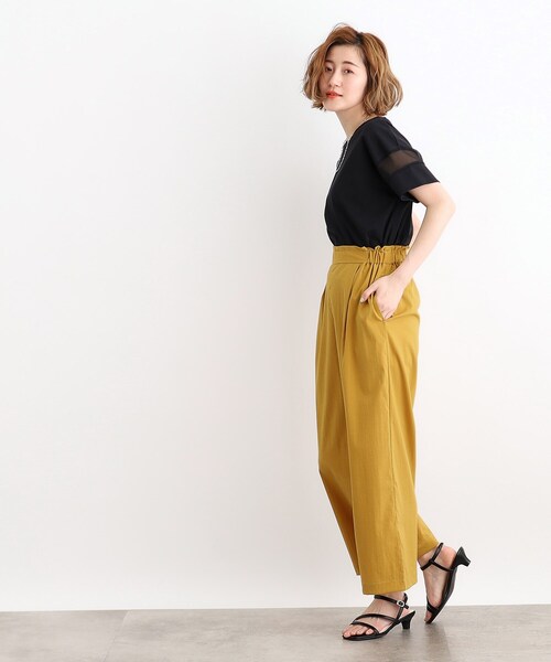 grove(グローブ)の「◆【ハレの日も雨の日も】撥水イージーワイドパンツ(その他パンツ・レディース・こしょう色系/ブラック/カーキ・02/03/01/04/05)」の14枚目の写真