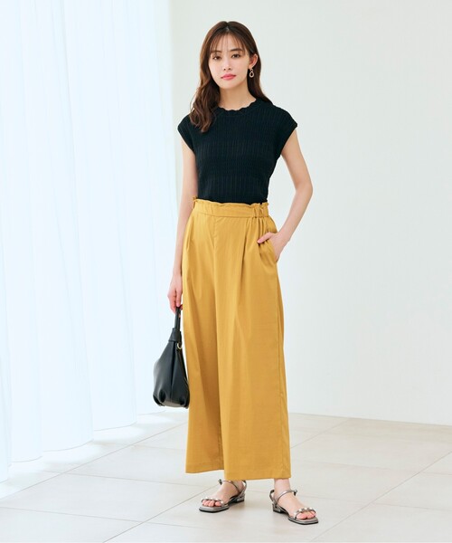 grove(グローブ)の「◆【ハレの日も雨の日も】撥水イージーワイドパンツ(その他パンツ・レディース・こしょう色系/ブラック/カーキ・02/03/01/04/05)」の15枚目の写真